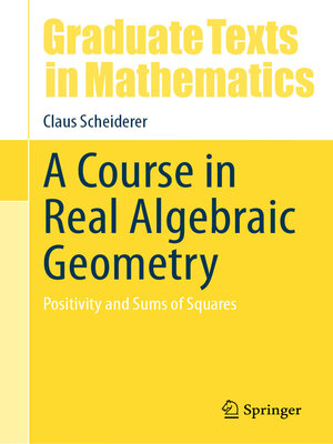 cover image of A Course in Real Algebraic Geometry